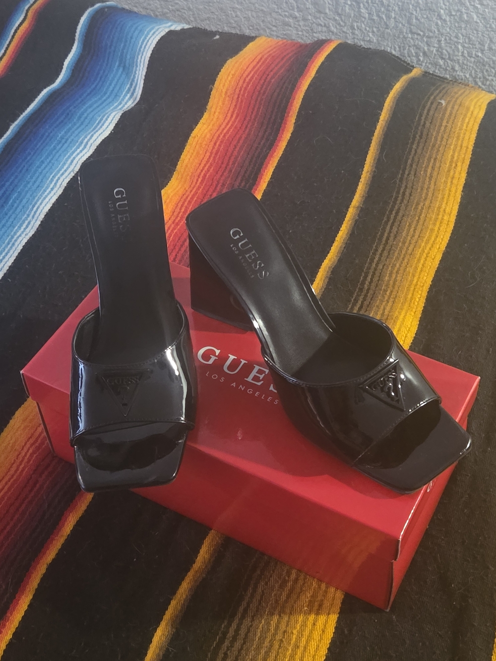 GUESS brand Women's Black - Mule Sandals